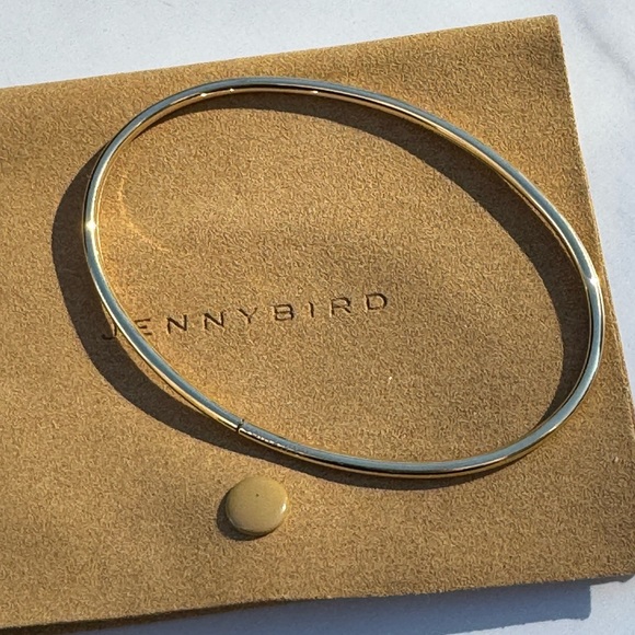 Jenny Bird Jewelry - JENNY BIRD Gold Oval Ankle Bracelet Bangle